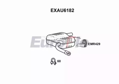 Амортизатор (EuroFlo: EXAU6182)