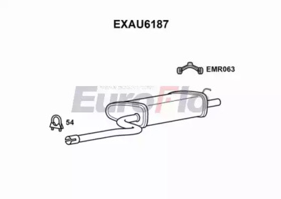 Амортизатор (EuroFlo: EXAU6187)