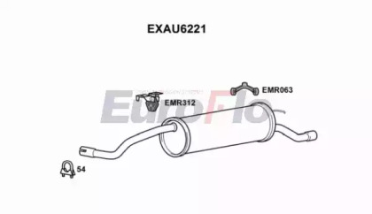 Амортизатор (EuroFlo: EXAU6221)