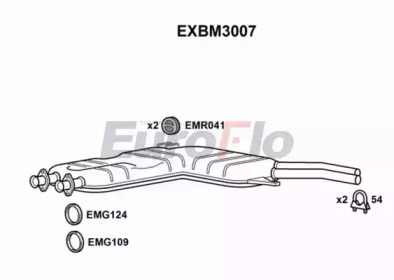 Амортизатор (EuroFlo: EXBM3007)