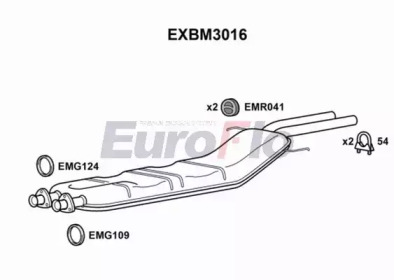 Амортизатор (EuroFlo: EXBM3016)