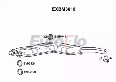 Амортизатор (EuroFlo: EXBM3018)