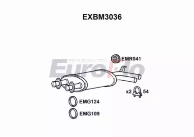 Амортизатор (EuroFlo: EXBM3036)