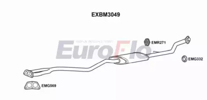 Амортизатор (EuroFlo: EXBM3049)