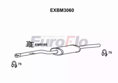 Амортизатор (EuroFlo: EXBM3060)