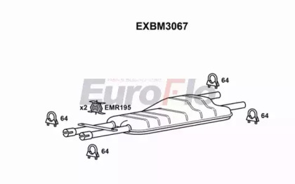 Амортизатор (EuroFlo: EXBM3067)