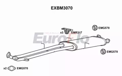 Амортизатор (EuroFlo: EXBM3070)