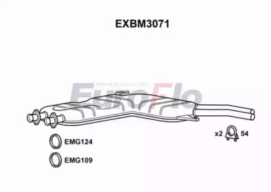 Амортизатор (EuroFlo: EXBM3071)