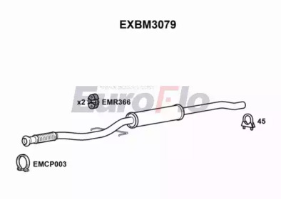 Амортизатор (EuroFlo: EXBM3079)