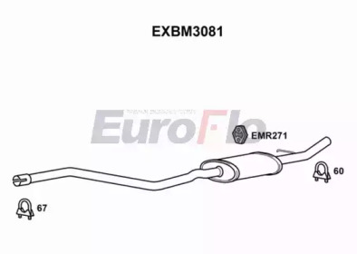 Амортизатор (EuroFlo: EXBM3081)