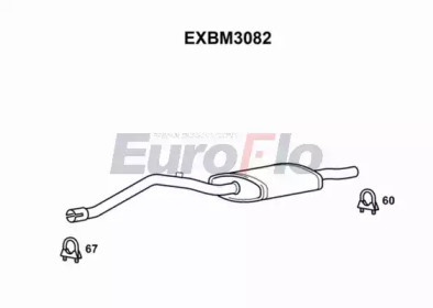 Амортизатор (EuroFlo: EXBM3082)