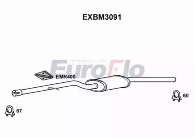 Амортизатор (EuroFlo: EXBM3091)