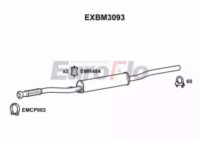 Амортизатор (EuroFlo: EXBM3093)