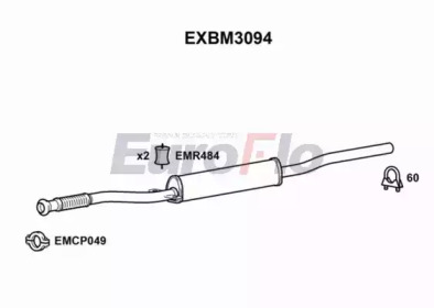 Амортизатор (EuroFlo: EXBM3094)