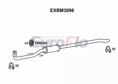 Амортизатор (EuroFlo: EXBM3096)