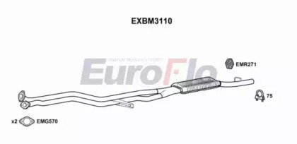 Амортизатор (EuroFlo: EXBM3110)