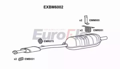 Амортизатор (EuroFlo: EXBM6002)