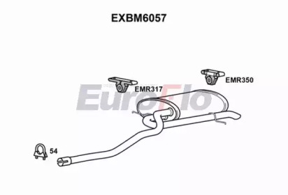 Амортизатор (EuroFlo: EXBM6057)