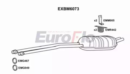 Амортизатор (EuroFlo: EXBM6073)