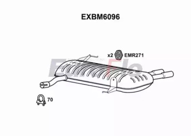 Амортизатор (EuroFlo: EXBM6096)