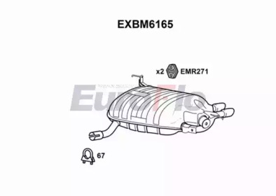 Амортизатор (EuroFlo: EXBM6165)