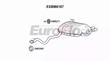 Амортизатор (EuroFlo: EXBM6167)