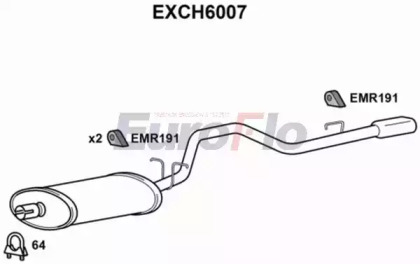 Амортизатор (EuroFlo: EXCH6007)