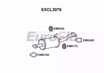 Амортизатор (EuroFlo: EXCL3076)