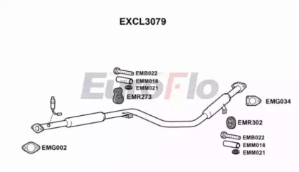 Амортизатор (EuroFlo: EXCL3079)