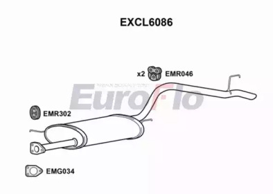 Амортизатор (EuroFlo: EXCL6086)