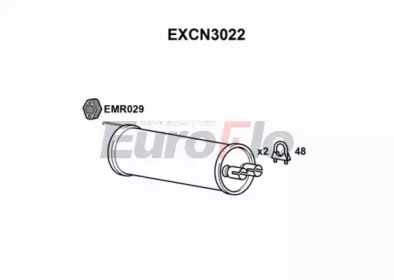 Амортизатор (EuroFlo: EXCN3022)