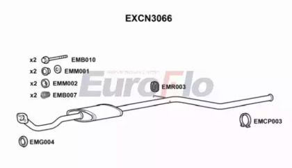 Амортизатор (EuroFlo: EXCN3066)