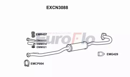 Амортизатор (EuroFlo: EXCN3088)