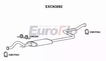 Амортизатор (EuroFlo: EXCN3092)