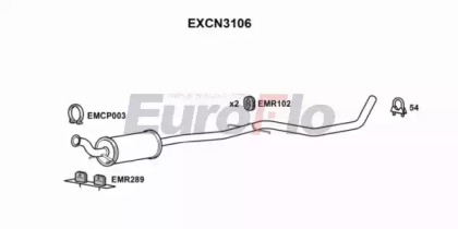 Амортизатор (EuroFlo: EXCN3106)