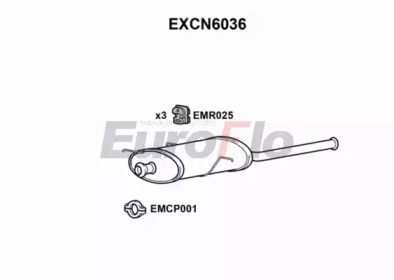 Амортизатор (EuroFlo: EXCN6036)