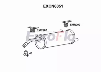 Амортизатор (EuroFlo: EXCN6051)