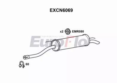 Амортизатор (EuroFlo: EXCN6069)