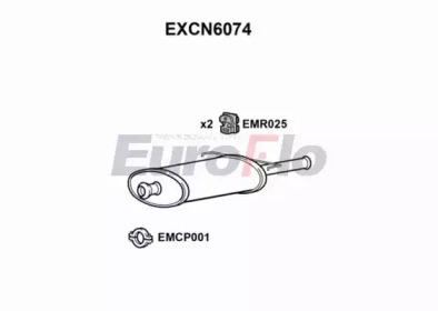 Амортизатор (EuroFlo: EXCN6074)