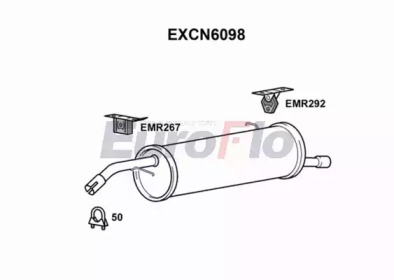 Амортизатор (EuroFlo: EXCN6098)