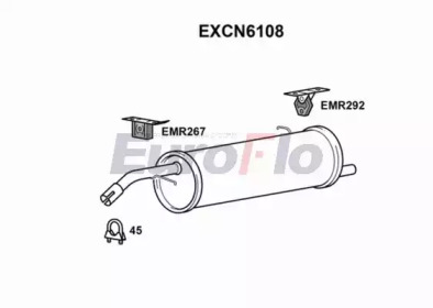 Амортизатор (EuroFlo: EXCN6108)