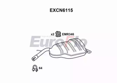 Амортизатор (EuroFlo: EXCN6115)