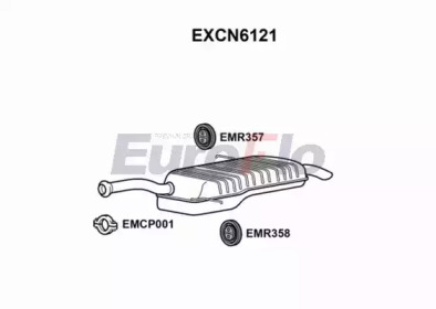 Амортизатор (EuroFlo: EXCN6121)