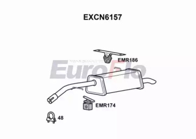 Амортизатор (EuroFlo: EXCN6157)