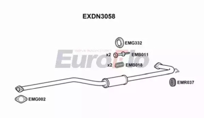 Амортизатор (EuroFlo: EXDN3058)