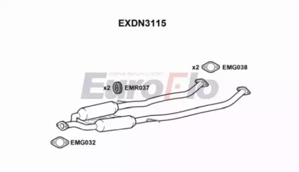 Амортизатор (EuroFlo: EXDN3115)