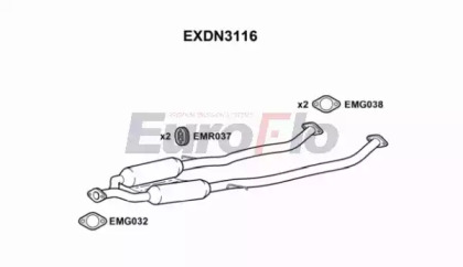 Амортизатор (EuroFlo: EXDN3116)