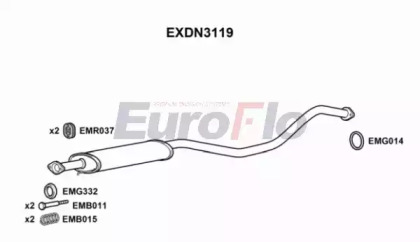 Амортизатор (EuroFlo: EXDN3119)