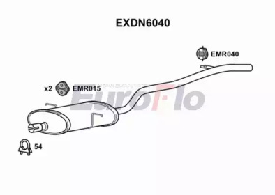 Амортизатор (EuroFlo: EXDN6040)