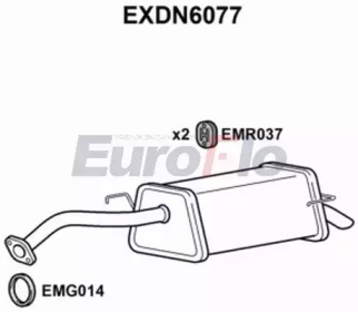 Амортизатор (EuroFlo: EXDN6077)